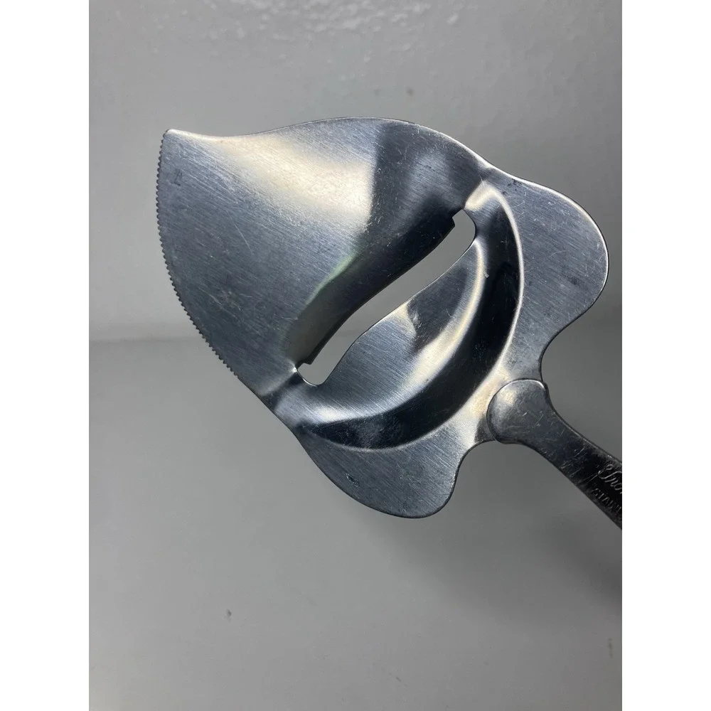Vintage Frontier Forge Cheese Slicer/Server Lucite Clear Handle Stainless Steel